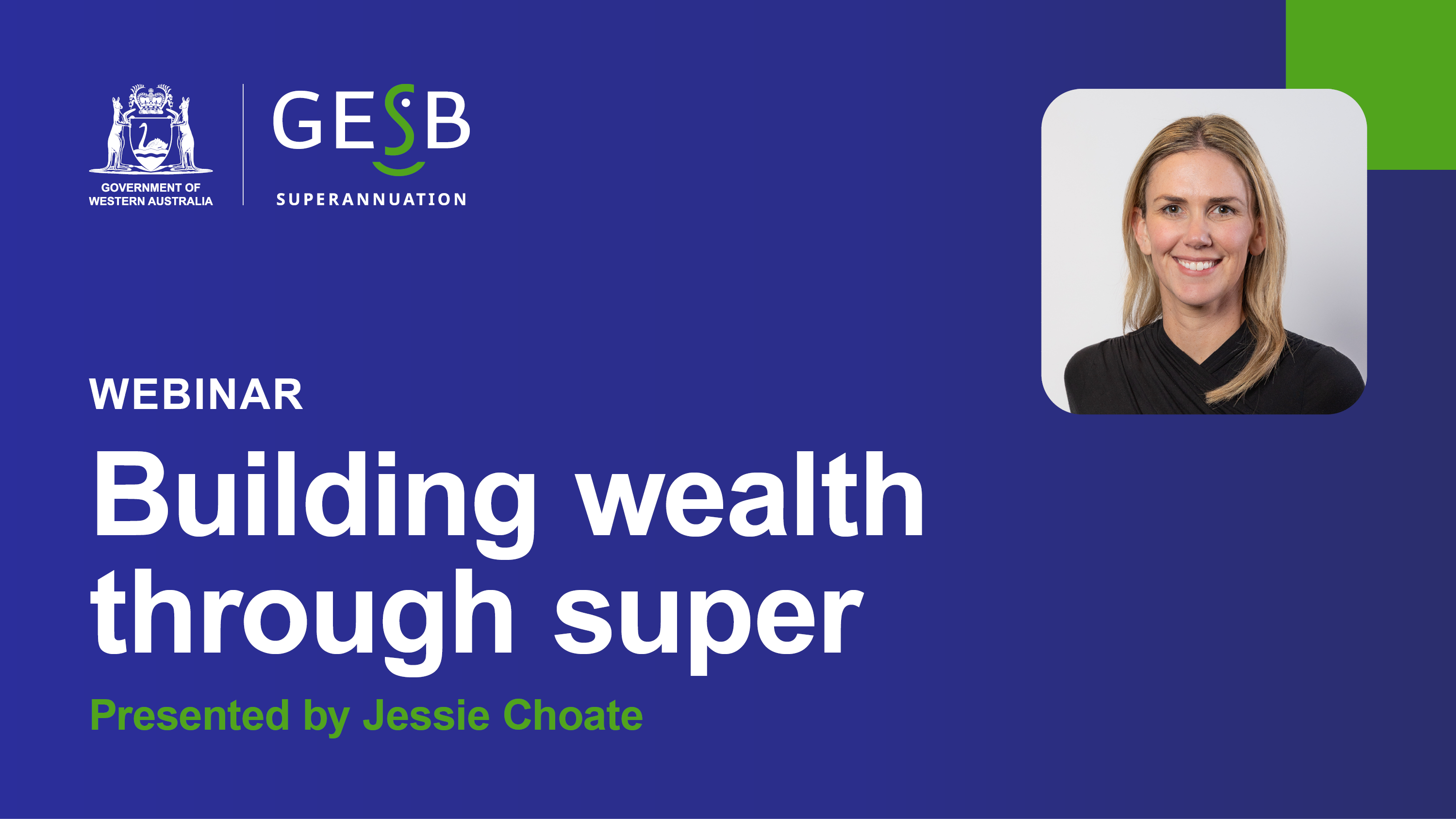 Thumbnail for the Building wealth through super on demand video