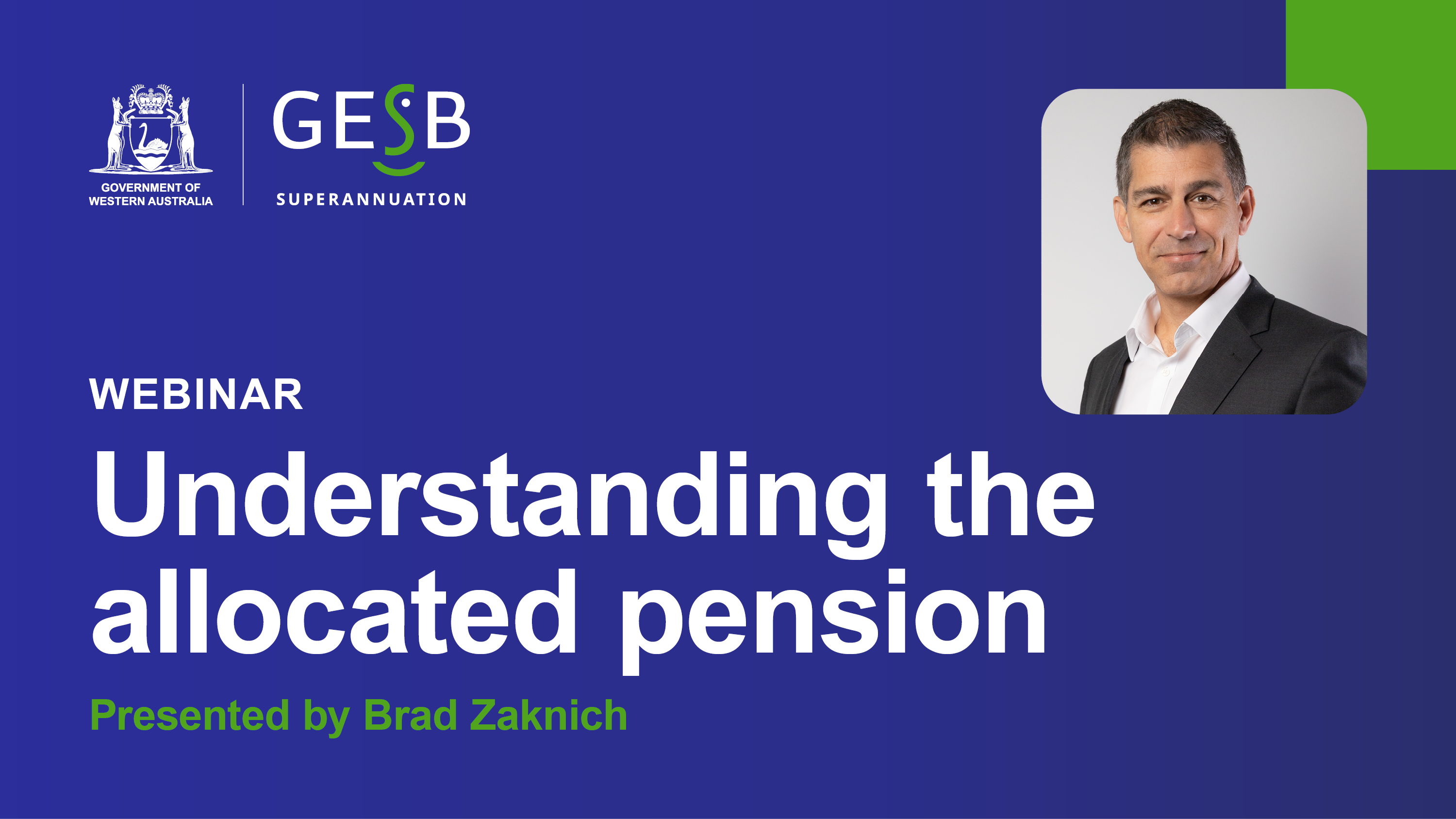 Thumbnail for the Understanding the allocated pension on demand video