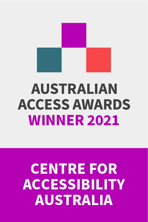 Centre for Accessibility Awards winner 2021 logo