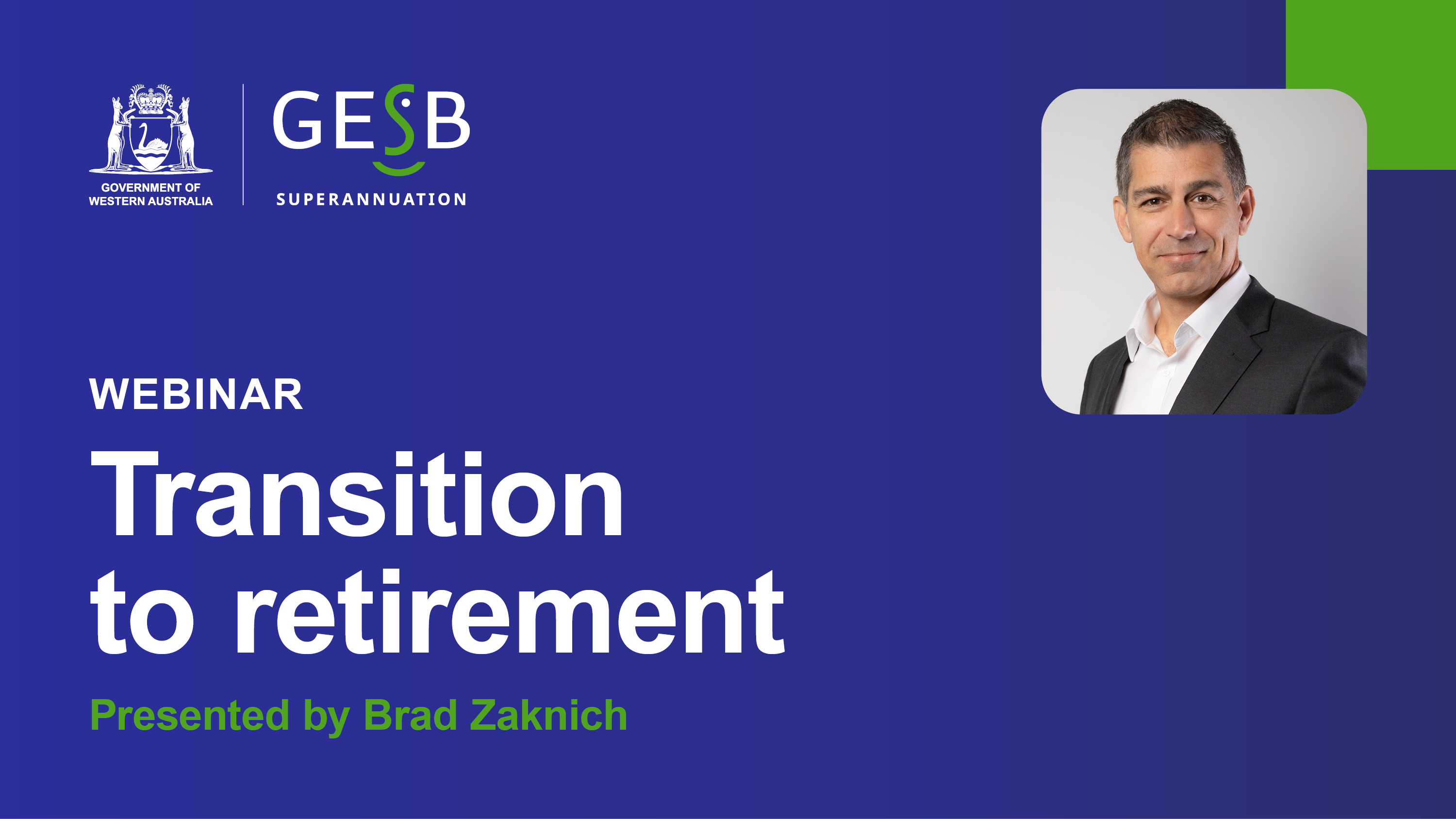 Thumbnail for the Transition to retirement on demand video